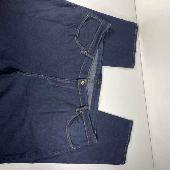 James Icon Jeans Women's Plus Size 22 Twiggy Z China Doll Dark Wash Blue Denim - Picture 3 of 8